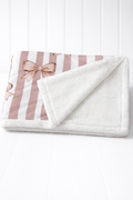 Cute bow dog blanket,