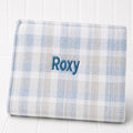 Check plaid custom dog blanket, Signature range