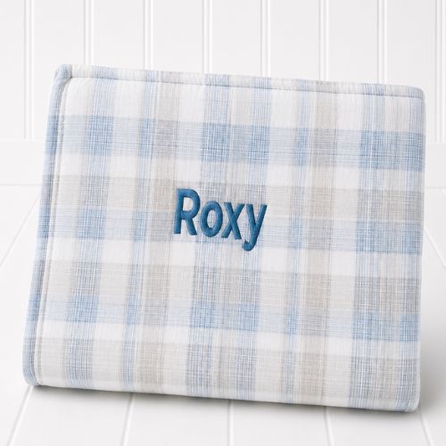 Check plaid custom dog blanket, Signature range