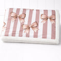 Cute bow dog blanket,