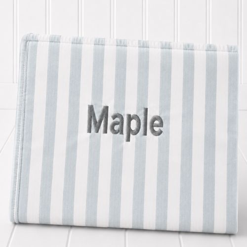 Dreamy blue stripe dog blanket, Signature range