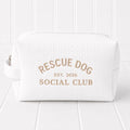 Luxury RESCUE DOG Makeup Bag / premium Waffle Makeup Bag.