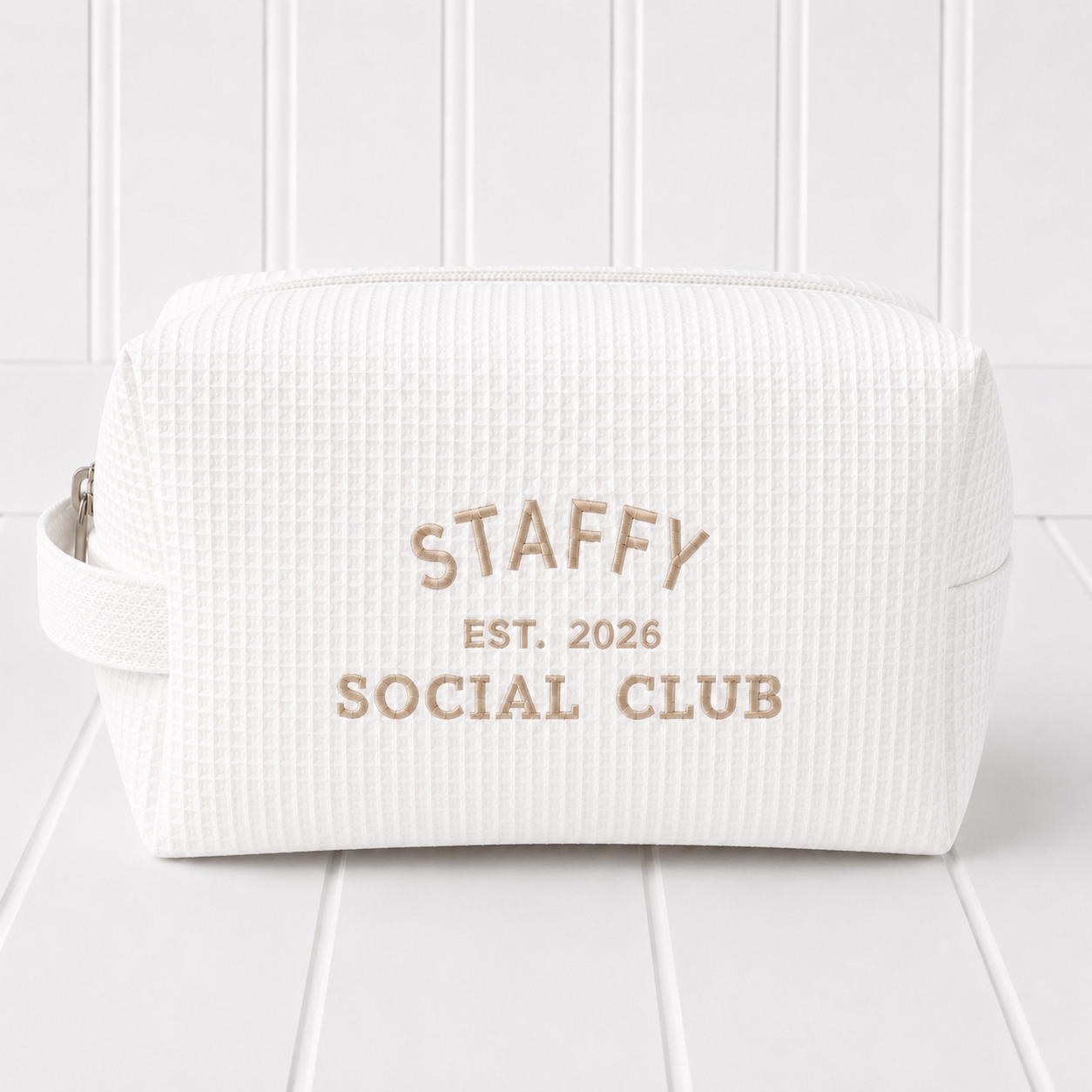 Luxury STAFFY Makeup Bag / premium Waffle Makeup Bag.